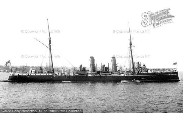 Photo of Kingstown, HMS Pelorus 1897