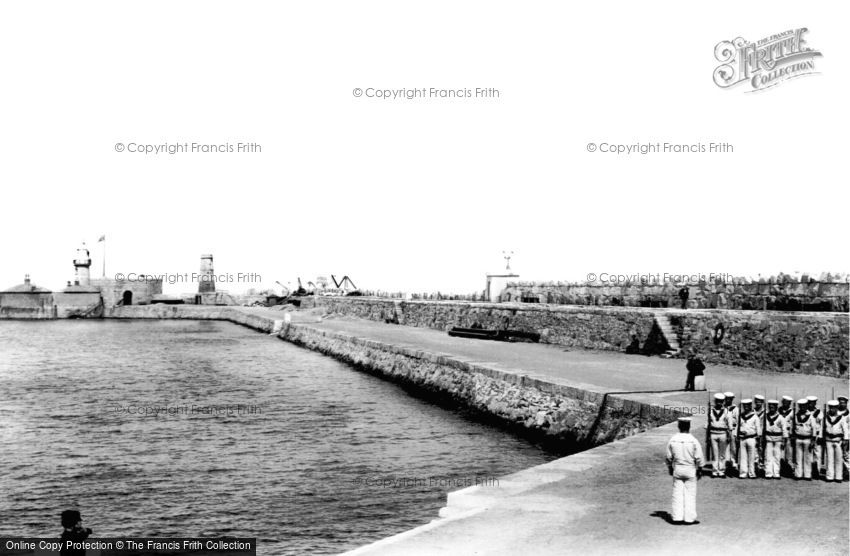 Kingstown, Pier and Lighthouse 1897