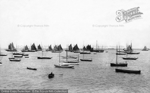 Photo of Kingstown, The Harbour, Fishing Fleet 1897