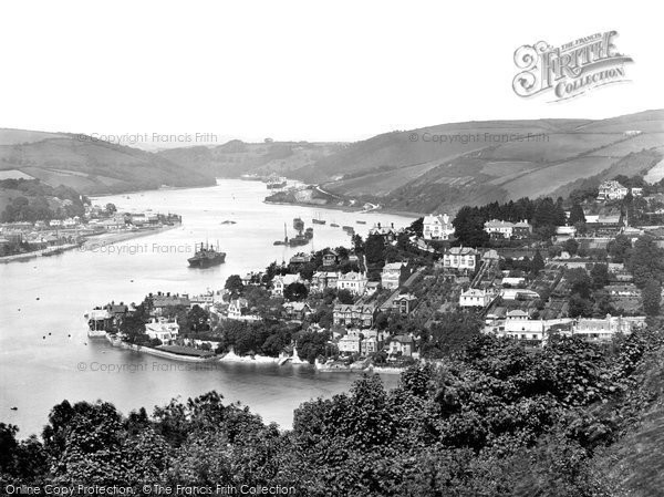 Photo of Kingswear, Town And River Bank 1925