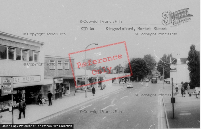 Photo of Kingswinford, Market Street c.1965