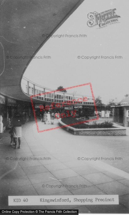 Photo of Kingswinford, Shopping Precinct c.1965