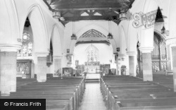 St Mary's Church, Interior c.1965, Kingswinford
