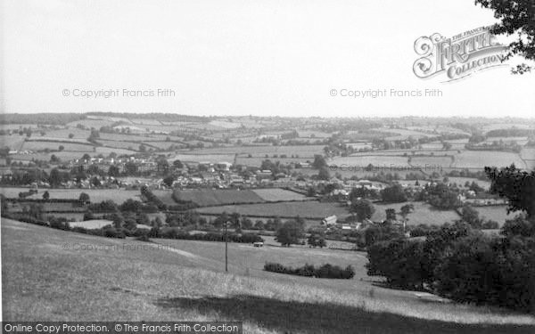 Photo of Kington, From Bradnor Hill c.1955