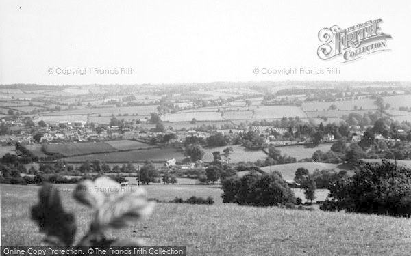 Photo of Kington, From Bradnor Hill c.1955