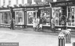 High Street, Shops c.1956, Kington