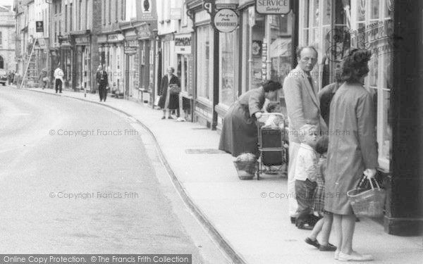 Photo of Kington, High Street, Window Shoppers c.1965