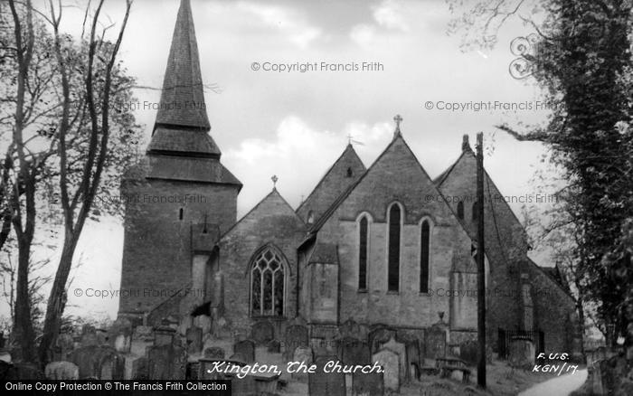 Photo of Kington, The Church c.1950