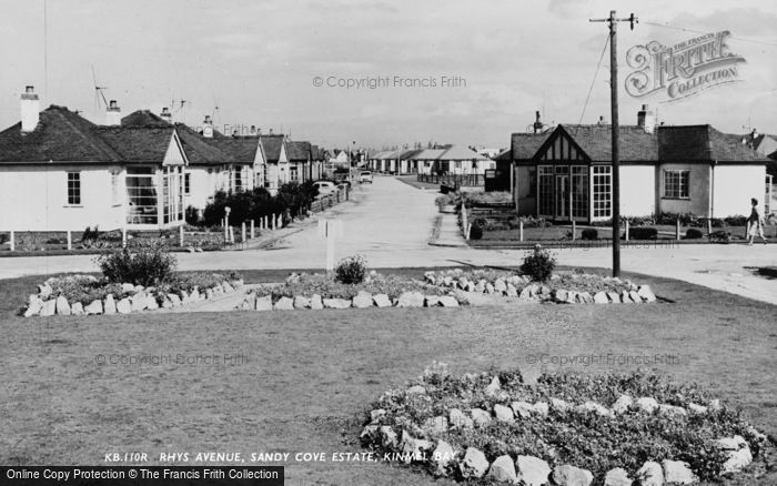 Photo of Kinmel Bay, Sandy Cove Estte, Rhys Avenue c.1960