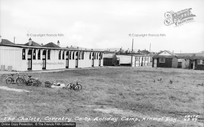 Photo of Kinmel Bay, The Camp Chalets c.1955