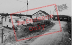 The Co-Op Camp Stores And Caravans c.1955, Kinmel Bay