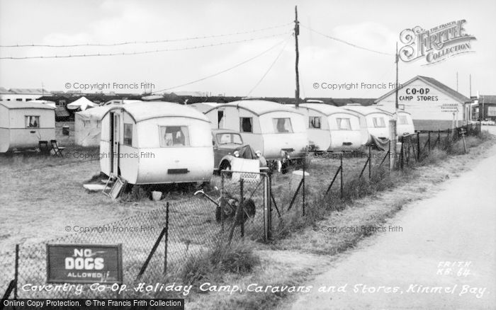Photo of Kinmel Bay, The Co Op Camp Stores And Caravans c.1955