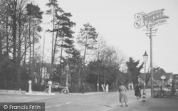 New Road Junction, Northbourne c.1950, Kinson