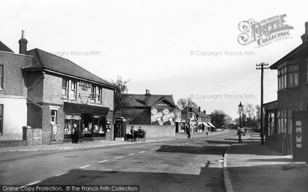 Photo of Kinson, Post Office And Wimborne Road c.1950