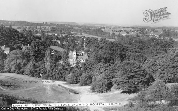 Photo of Kinver, View From The Edge Showing Hospital c.1950