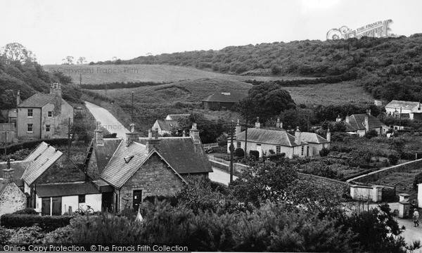 Photo of Kirkbean, The Village c.1955