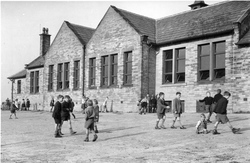 Children In Playground, Church Of England School c.1940, Kirkburton