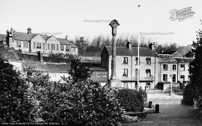 Kirkburton, War Memorial Gardens and Church School c1950
