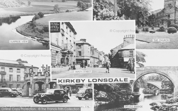 Photo of Kirkby Lonsdale, Composite c.1955