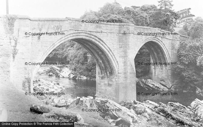 Photo of Kirkby Lonsdale, Devil's Bridge c.1955