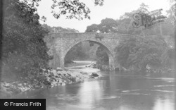 Devil's Bridge From New Bridge c.1931, Kirkby Lonsdale