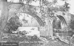 Devil's Bridge From New Bridge c.1931, Kirkby Lonsdale