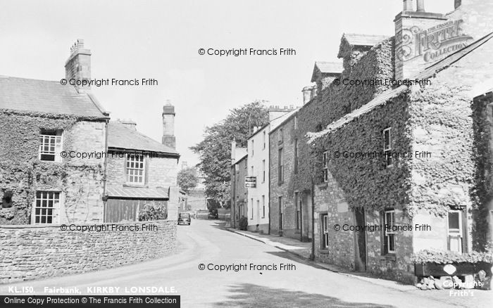 Photo of Kirkby Lonsdale, Fairbank c.1955