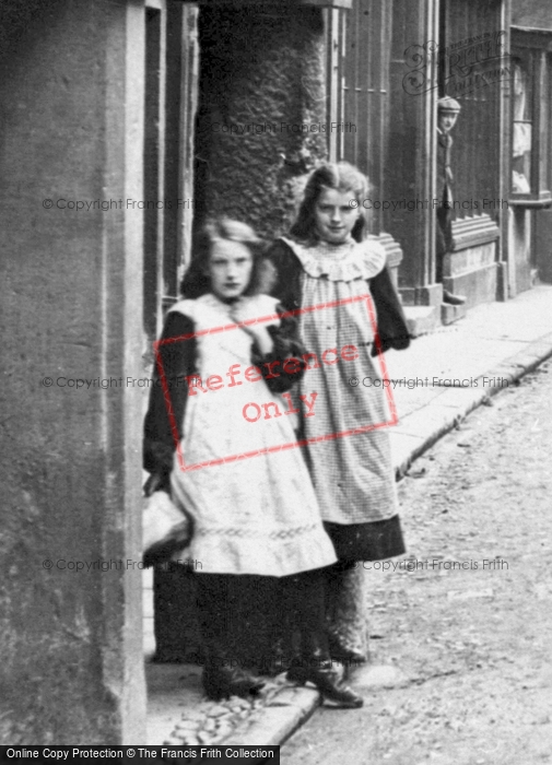 Photo of Kirkby Lonsdale, Girls In Main Street 1908