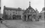 Market Cross And Royal Hotel c.1931, Kirkby Lonsdale