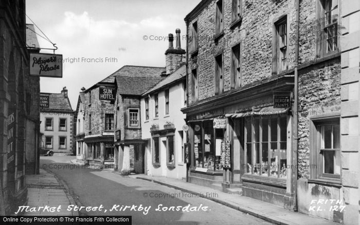 Photo of Kirkby Lonsdale, Market Street c.1955