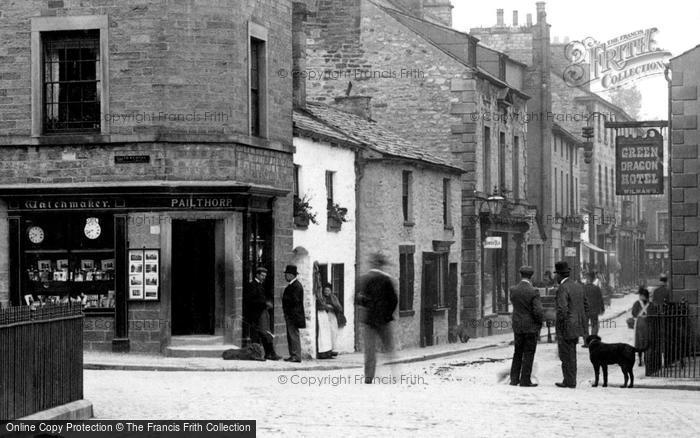 Photo of Kirkby Lonsdale, Pailthorp, Watchmaker And The Green Dragon Hotel 1899