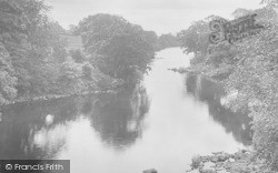 River Lune From Bridge 1924, Kirkby Lonsdale