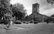 St Mary's Church And Memorial c.1955, Kirkby Lonsdale