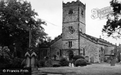St Mary's Church And Memorial c.1955, Kirkby Lonsdale