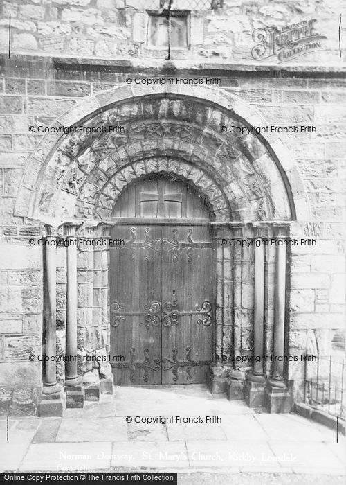 Photo of Kirkby Lonsdale, St Mary's Church, Norman Doorway c.1935