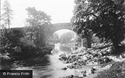 The Bridge, Looking West c.1930, Kirkby Lonsdale