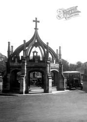 The Market Cross, Market Place 1926, Kirkby Lonsdale