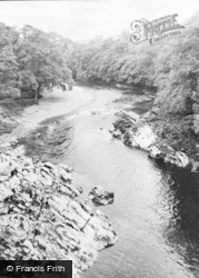 The River From Devil's Bridge c.1955, Kirkby Lonsdale