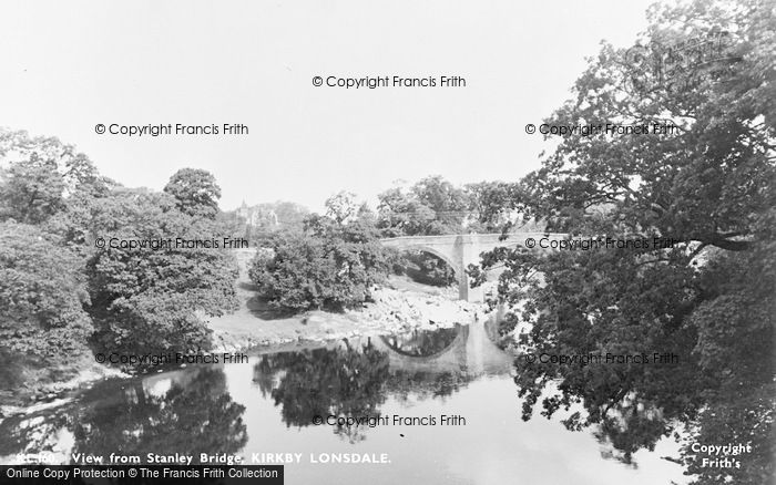 Photo of Kirkby Lonsdale, View From Stanley Bridge c.1960