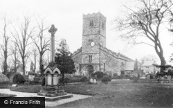War Memorial And St Mary's Church c.1935, Kirkby Lonsdale