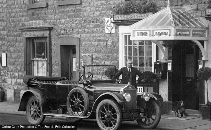 Photo of Kirkby Lonsdale, Wolseley Car Outside The Waverley Café 1926