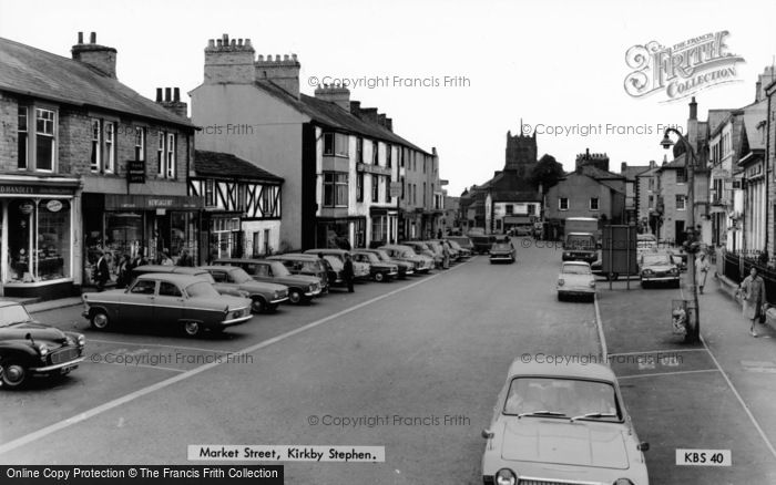 Photo of Kirkby Stephen, Market Street c.1965