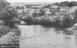 The River From Eden Bridge c.1960, Kirkby Stephen