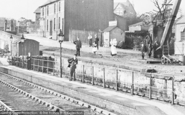 Photo of Kirkby, The Station Platform c.1910