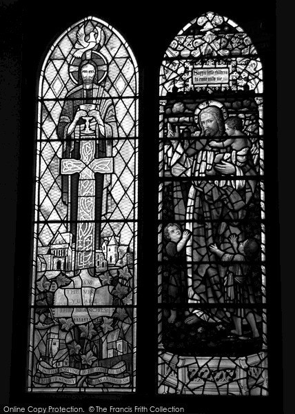 Photo of Kirkcaldy, Stained Glass Window In The Old Kirk (St Bryce) 2005