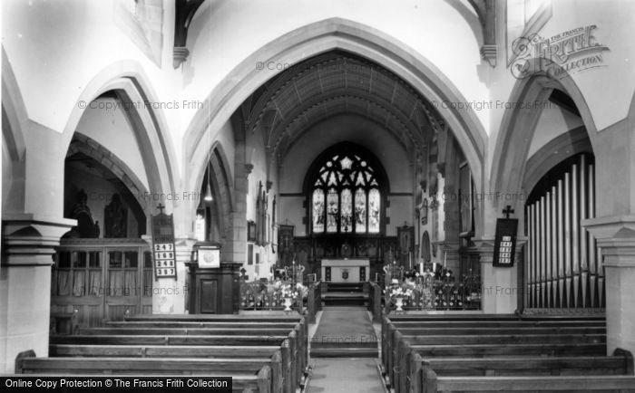 Photo of Kirkheaton, Parish Church, Interior c.1950