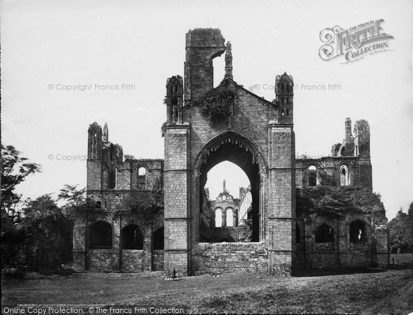Photo of Kirkstall Abbey, East End c.1861