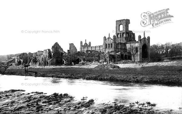 Photo of Kirkstall Abbey, From The Weir 1891