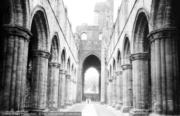 Photo of Kirkstall Abbey, Nave c.1955
