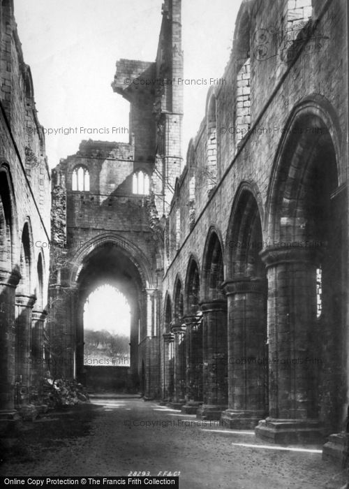 Photo of Kirkstall Abbey, Nave East 1891